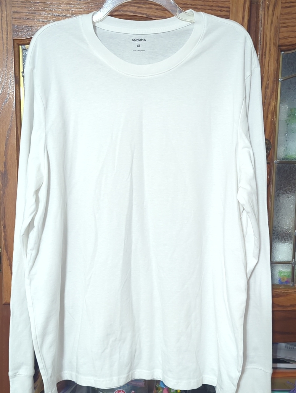 Sonoma White Long Sleeve Crewneck Tee - XL